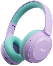 Acer OHR668 Kids' Bluetooth Headphones, Purple Green