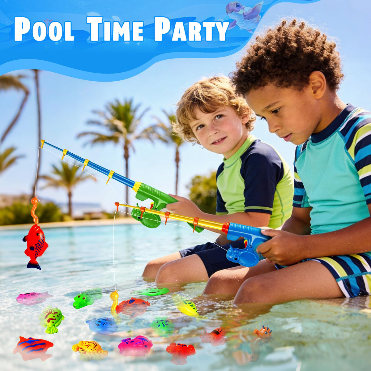 CozyBomB Magnetic Fishing Pool Toy Game for Kids