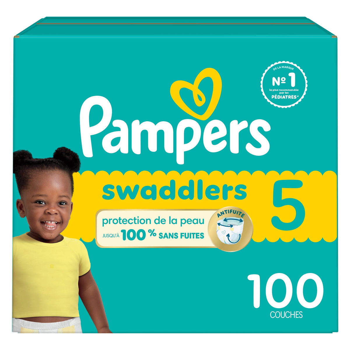 Pampers Swaddlers Diapers, Size 5, 100 Count