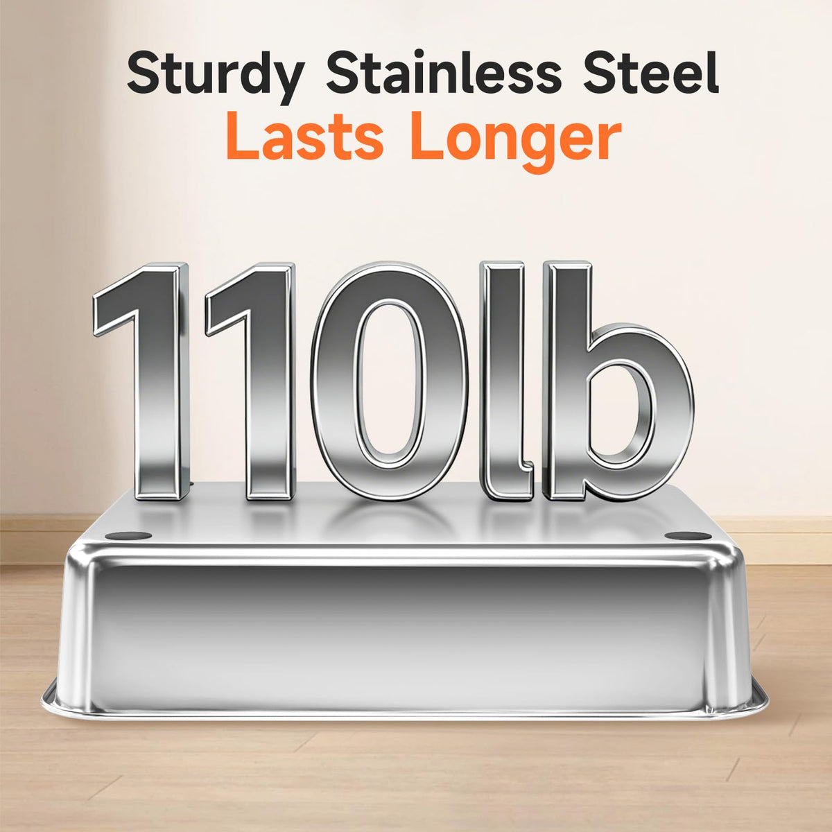 Stainless Steel Cat Litter Box with High Sides