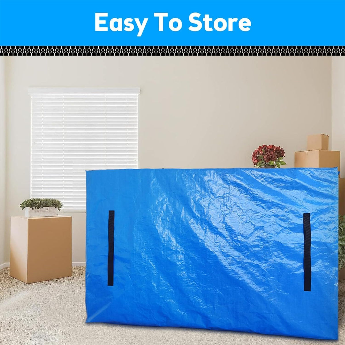 Queen Mattress Bag for Moving with 8 Handles, 208.3*160*38CM