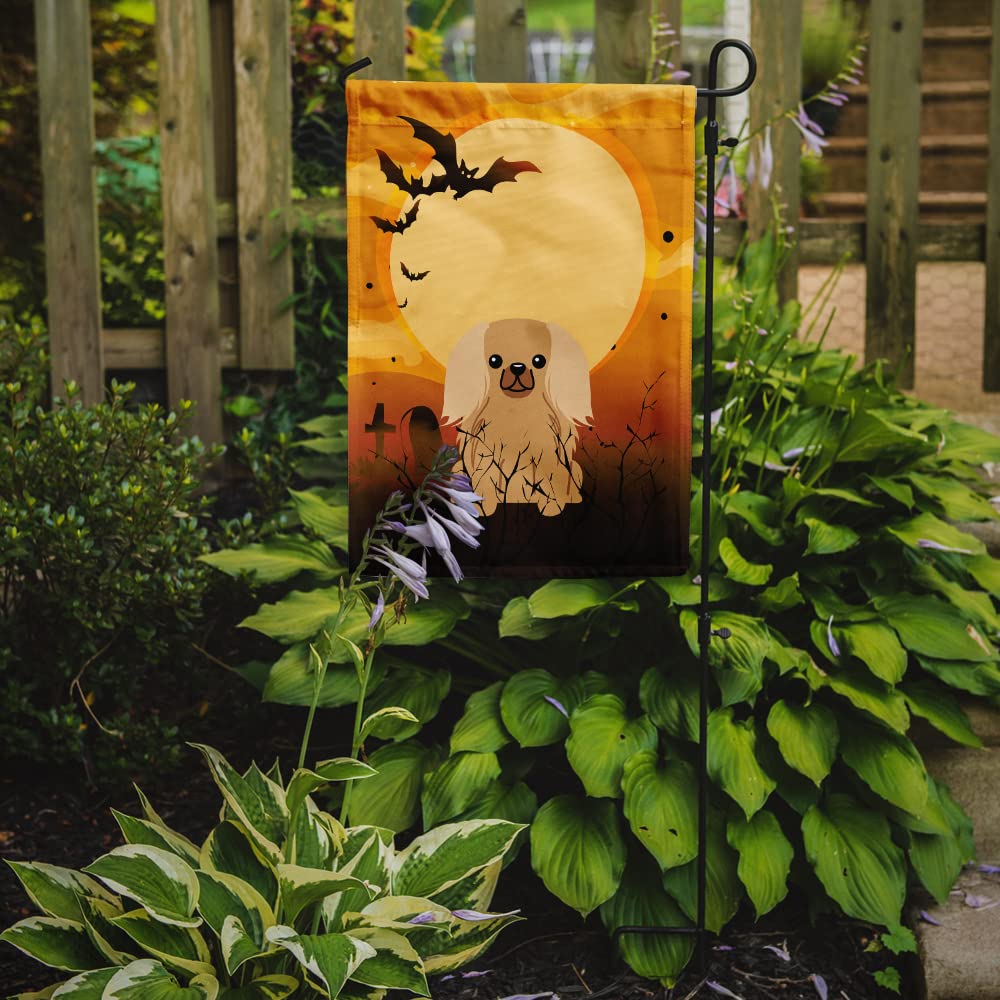 Caroline's Treasures BB4370GF Halloween Pekingnese Fawn Sable Flag Garden Size