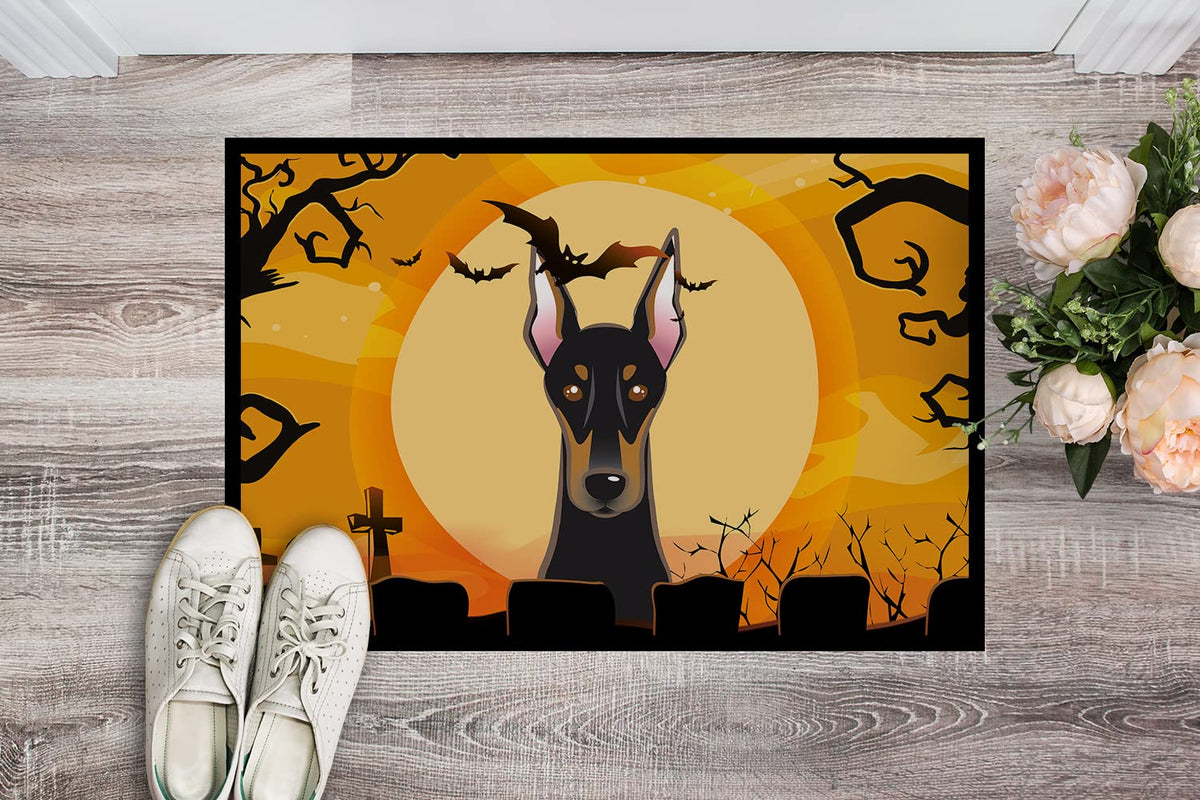 Caroline's Treasures BB1803MAT Doberman Doormat, 18x27, Non Slip