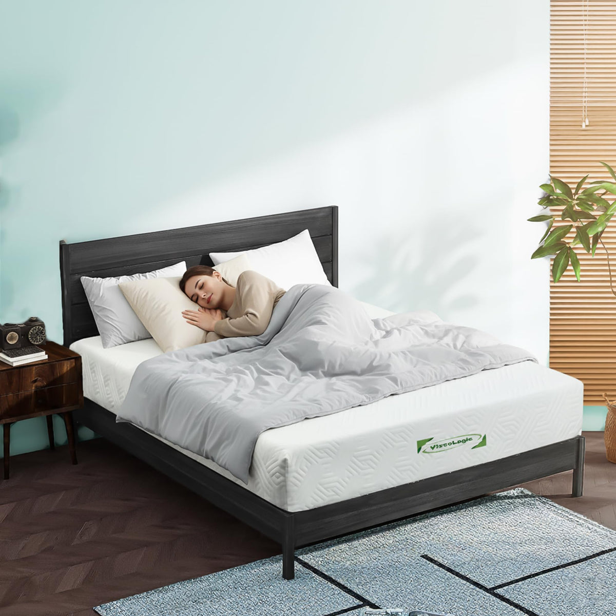 ViscoLogic Cool Gel Foam Mattress, Twin, 6"