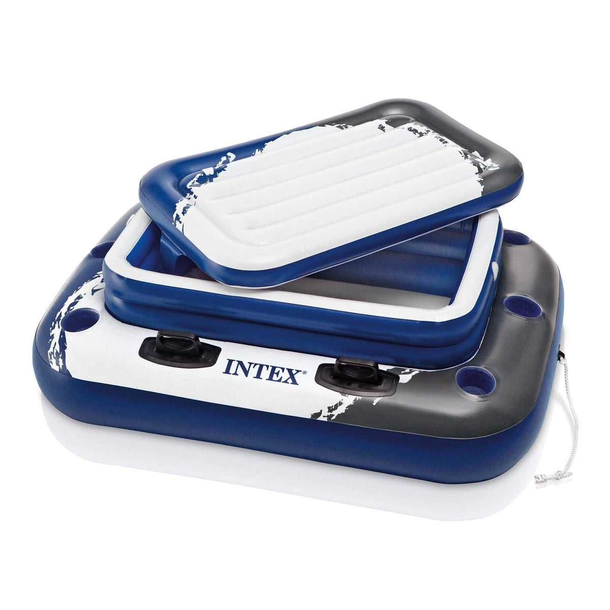 Intex 58821EP Inflatable Mega Chill II Beverage Cooler Float, 72 Can