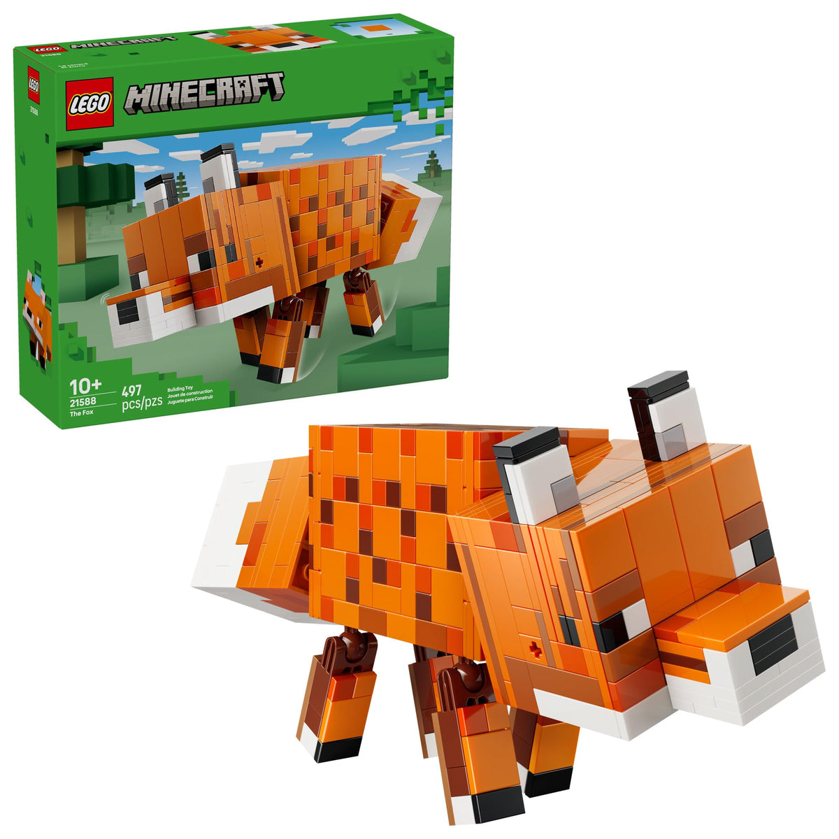 LEGO Minecraft The Fox Building Set, 21588