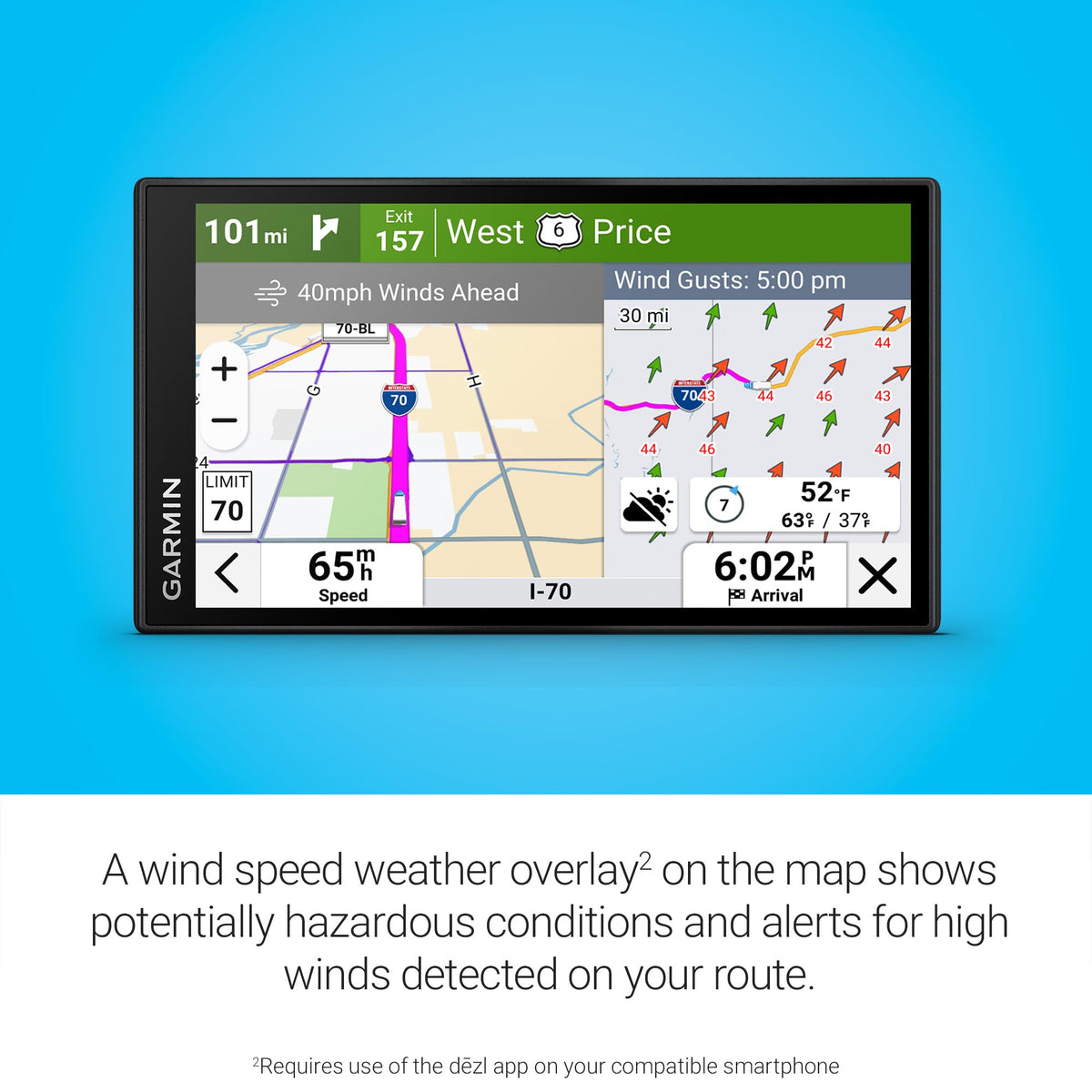 Garmin dēzl OTR620 6" GPS Truck Navigator