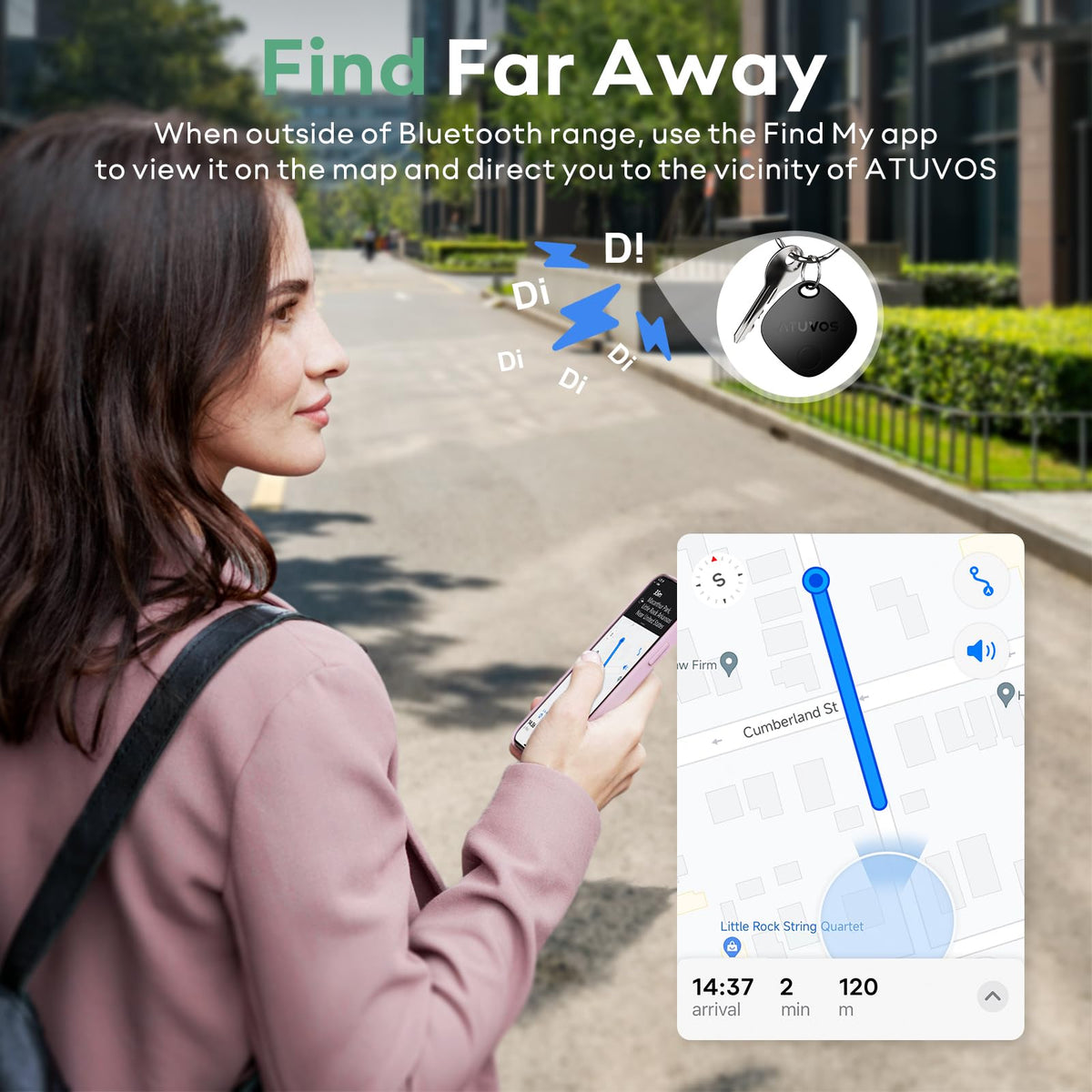 ATUVOS Air Tracker Tag, 4 Pack