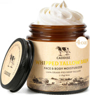Caddise Whipped Beef Tallow Cream for Face and Body, 4 oz