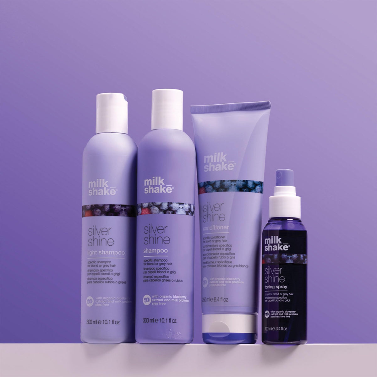milk_shake Silver Shine Purple Shampoo, 10.1 Fl Oz (300 ml)