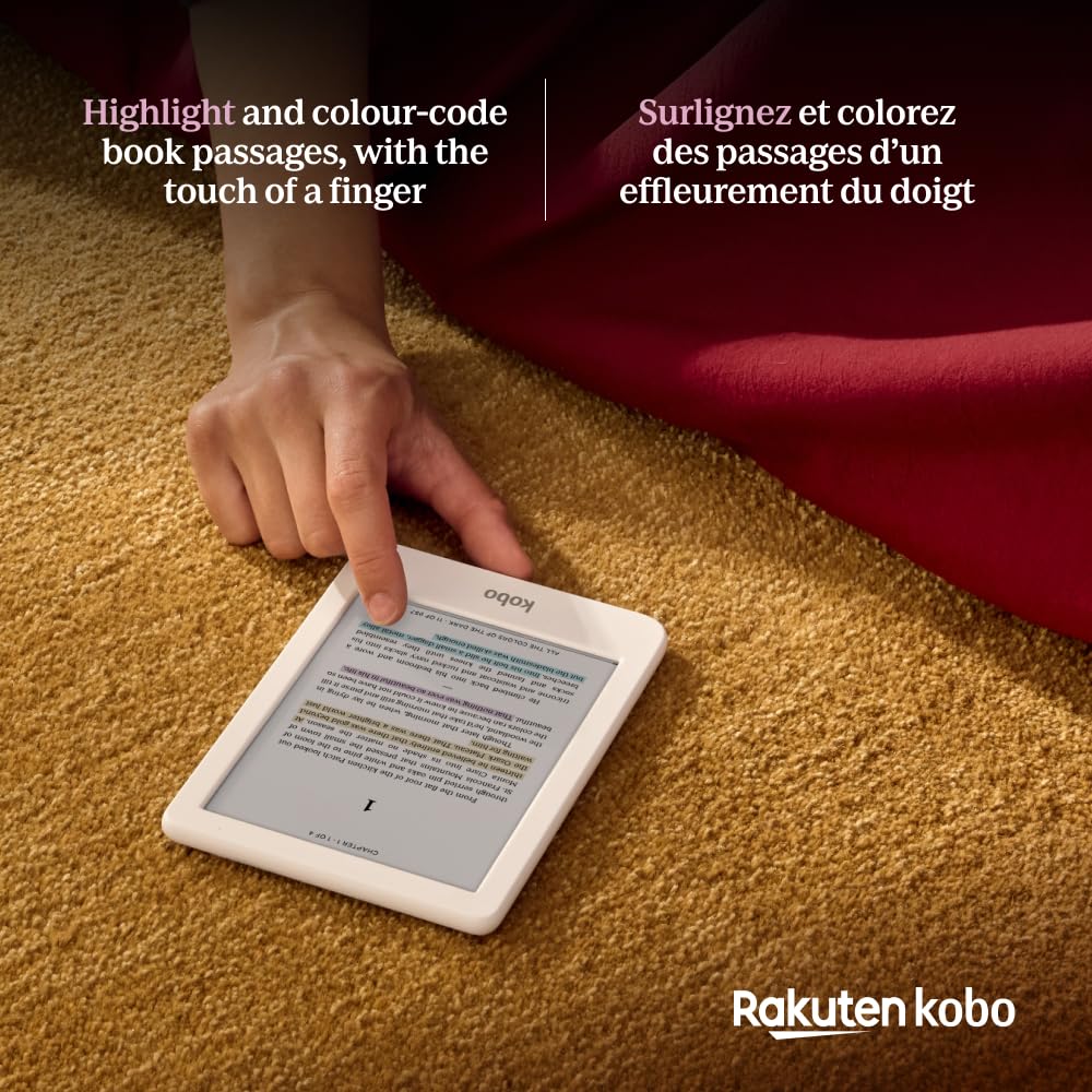 Kobo Clara Colour 6-Inch Colour eReader, 16 GB, White