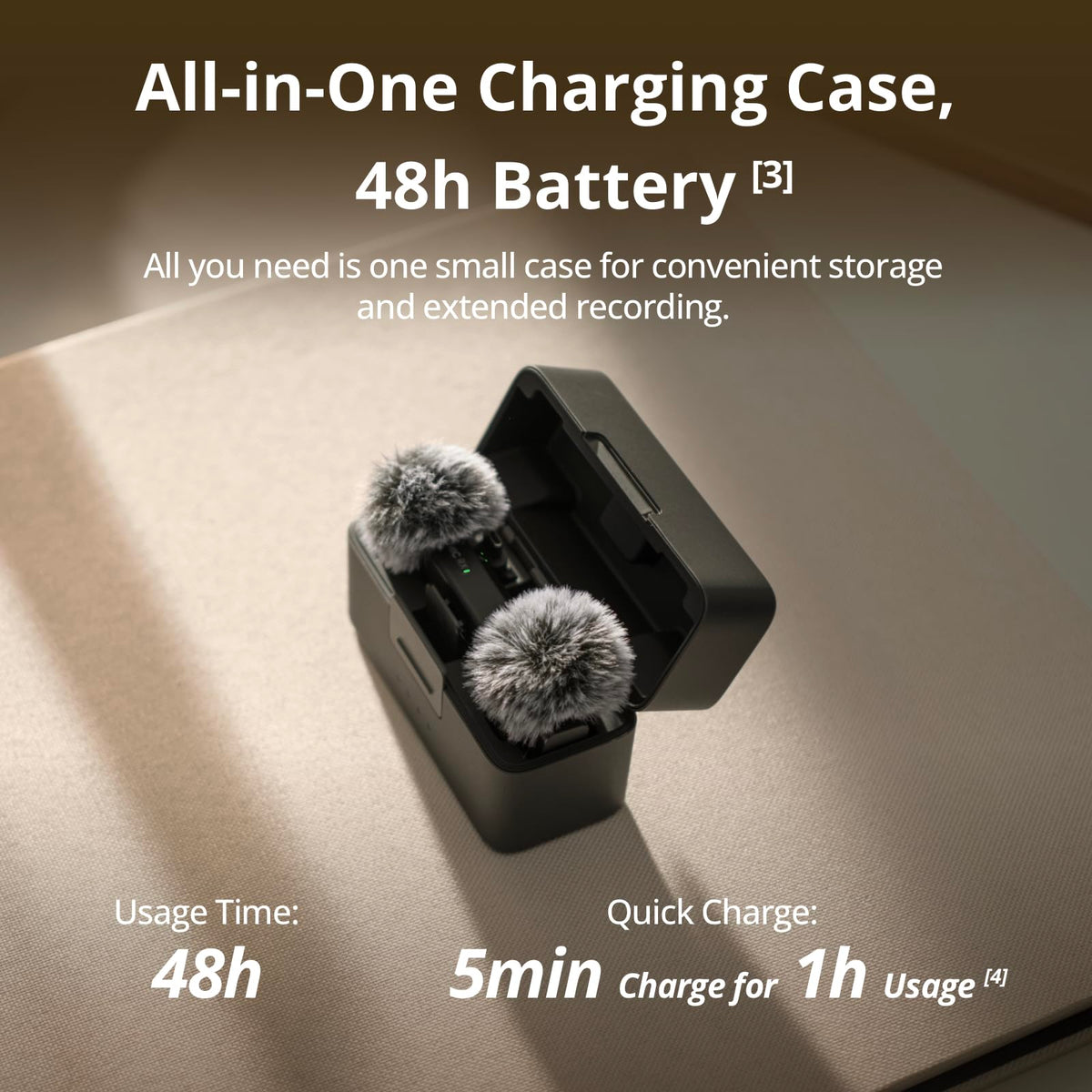 DJI Mic Mini Wireless Microphone, 2 TX + 1 RX + Charging Case