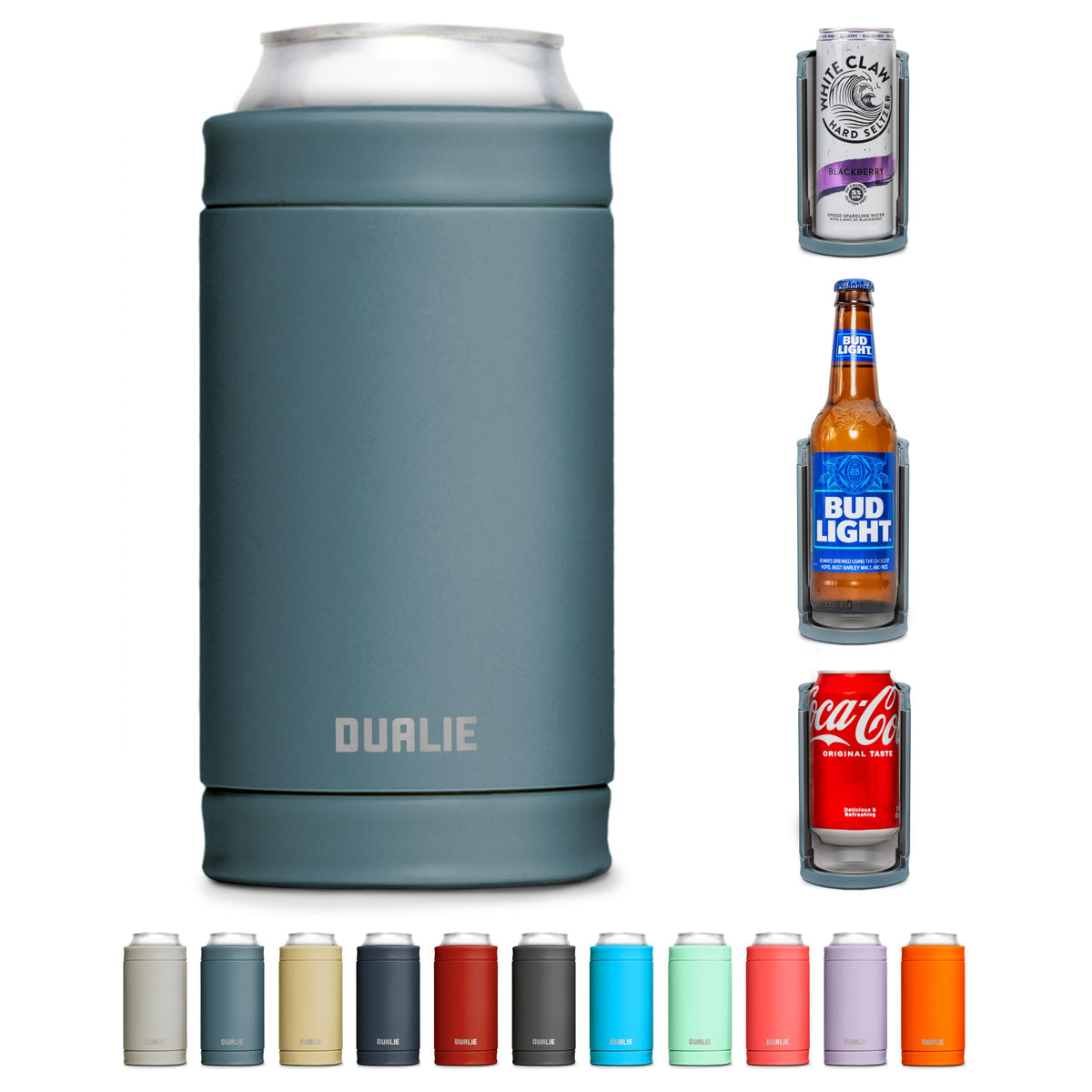 Dualie 3 in 1 Insulated Can Cooler, Universal Size