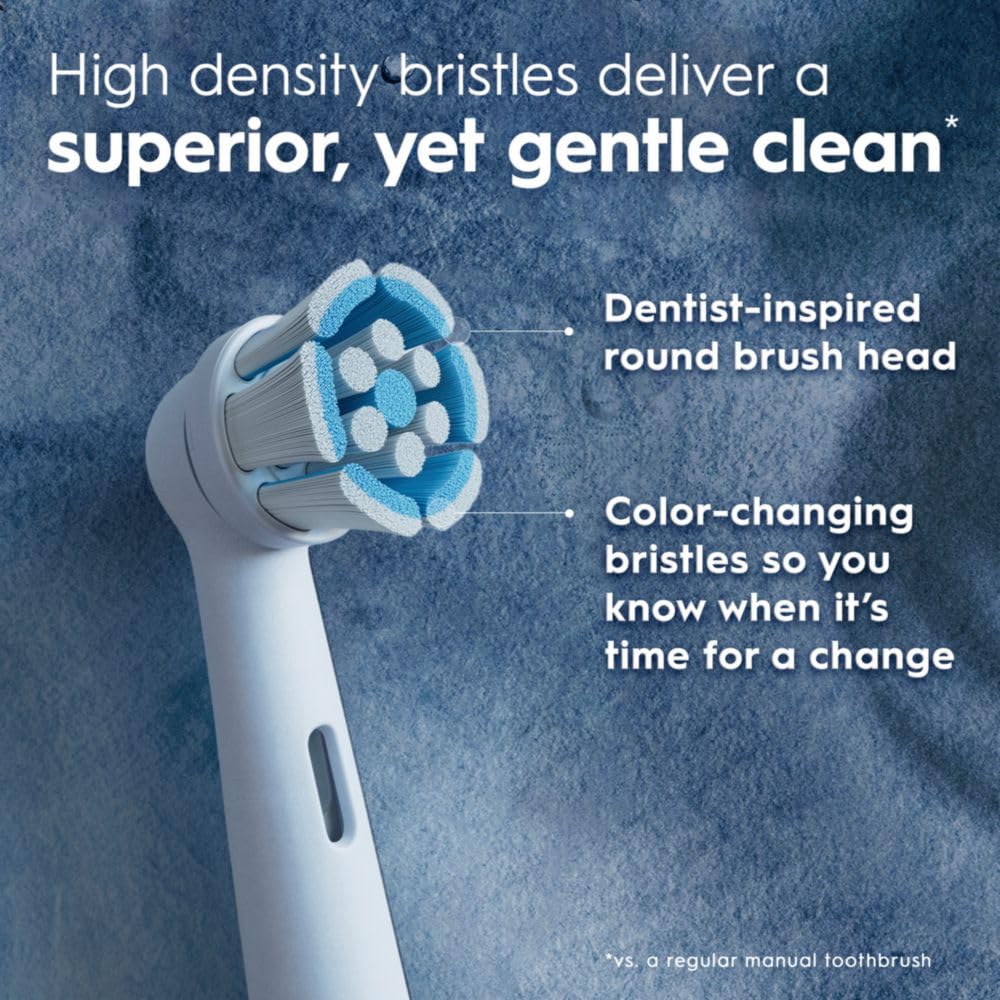 Oral-B iO Brush Heads, White, 4 Ultimate Clean + 1 Gentle Care