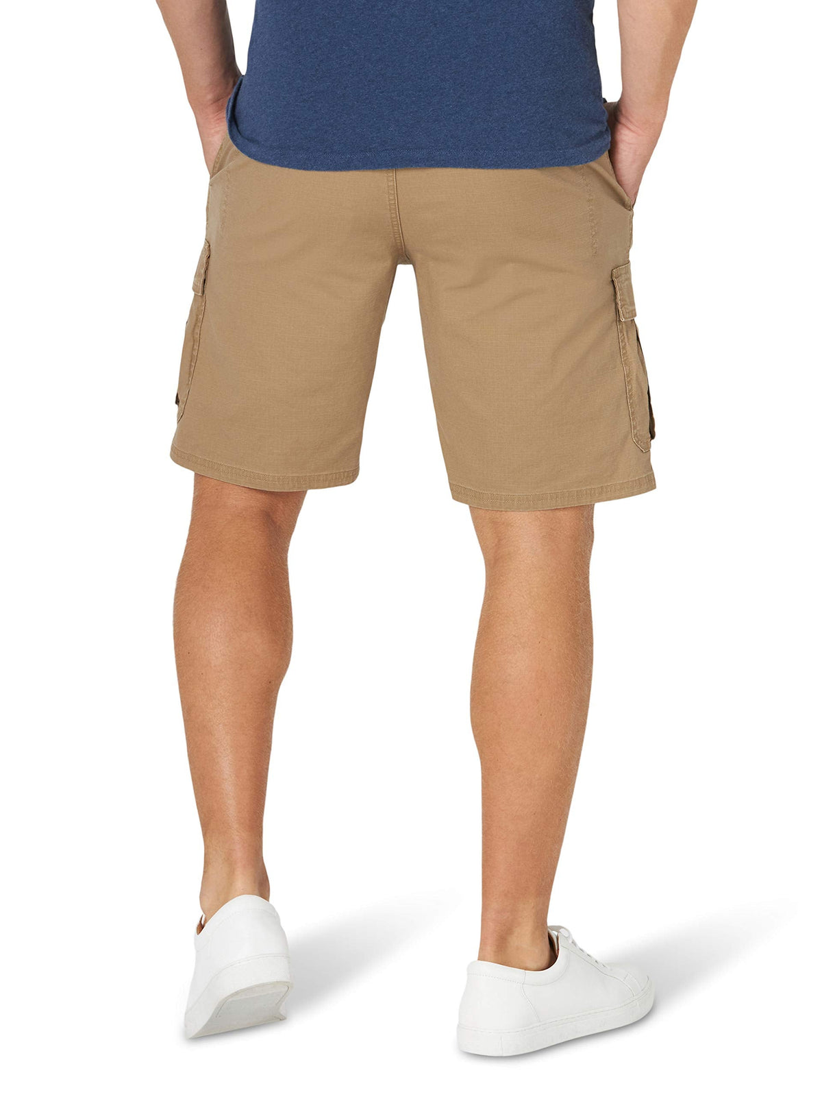 Wrangler Authentics Men's Cargo Stretch Short, Petrified Oak, 34