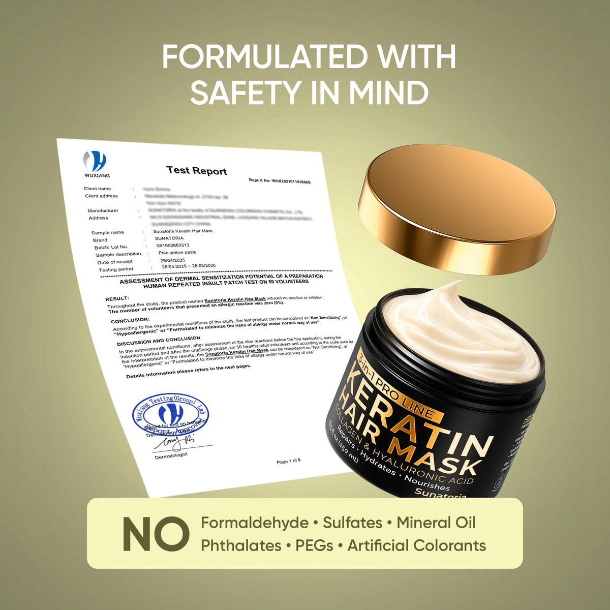 Keratin Hair Mask Deep Conditioner, 8.5 fl oz