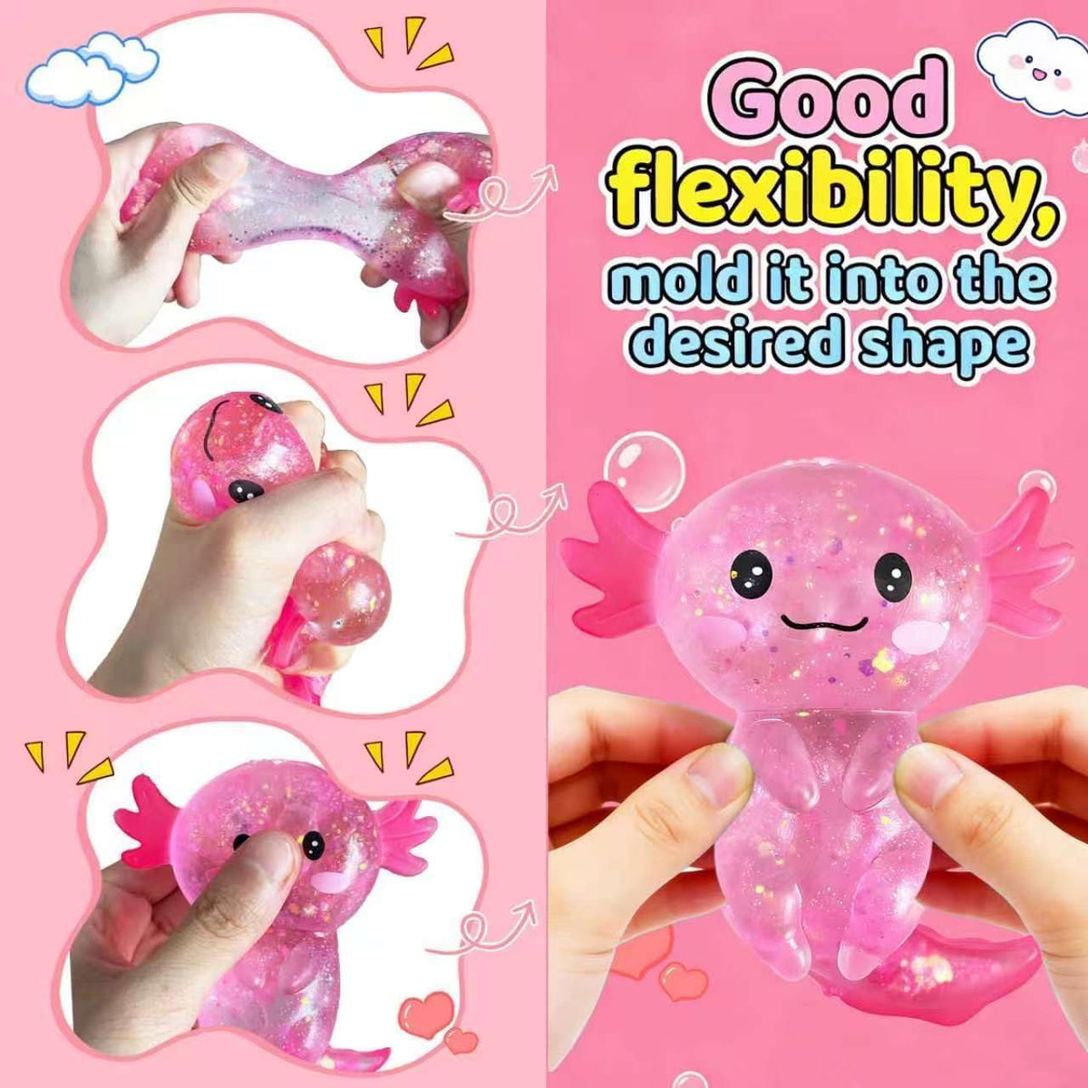 Axolotl Squishy Stress Balls (2 Pack)