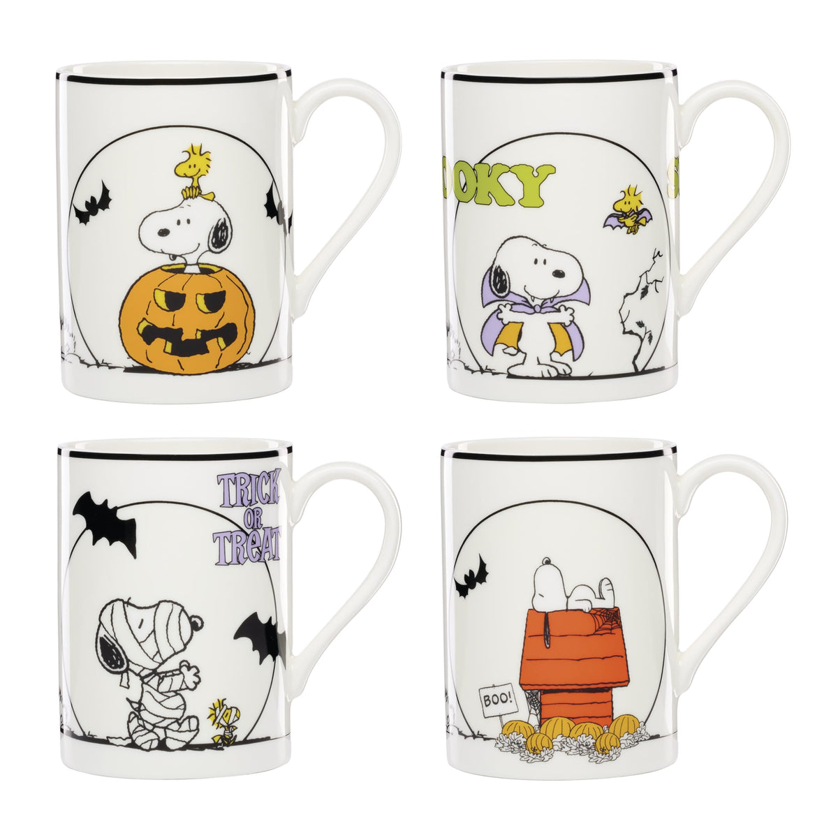 Lenox The Great Pumpkin Porcelain Mug Set for 4