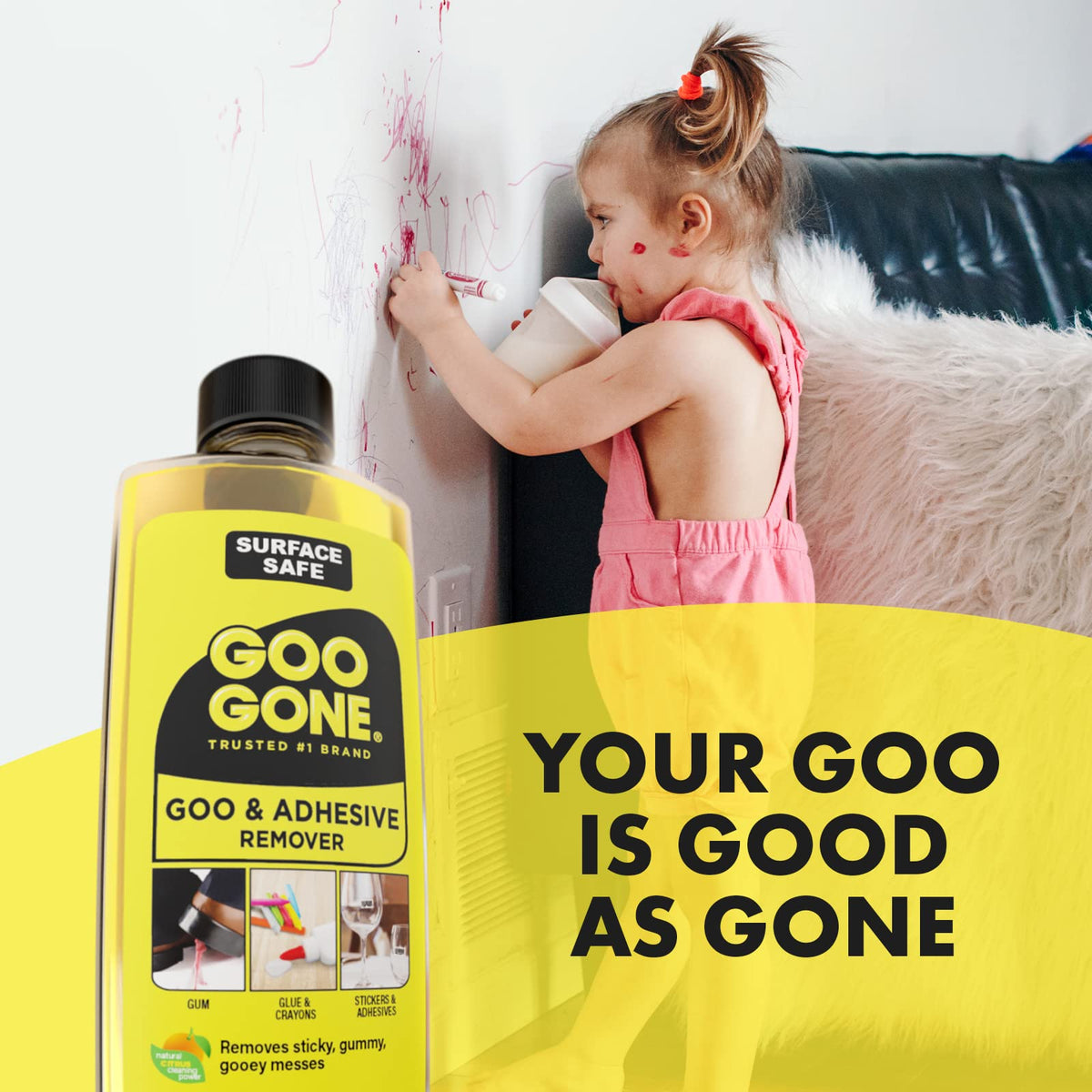 Goo Gone Adhesive Remover, 8 oz, 2 Pack