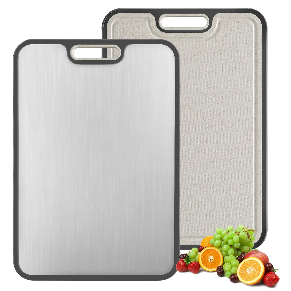 Titanium Double-Sided Cutting Board, 16 x 11 inch