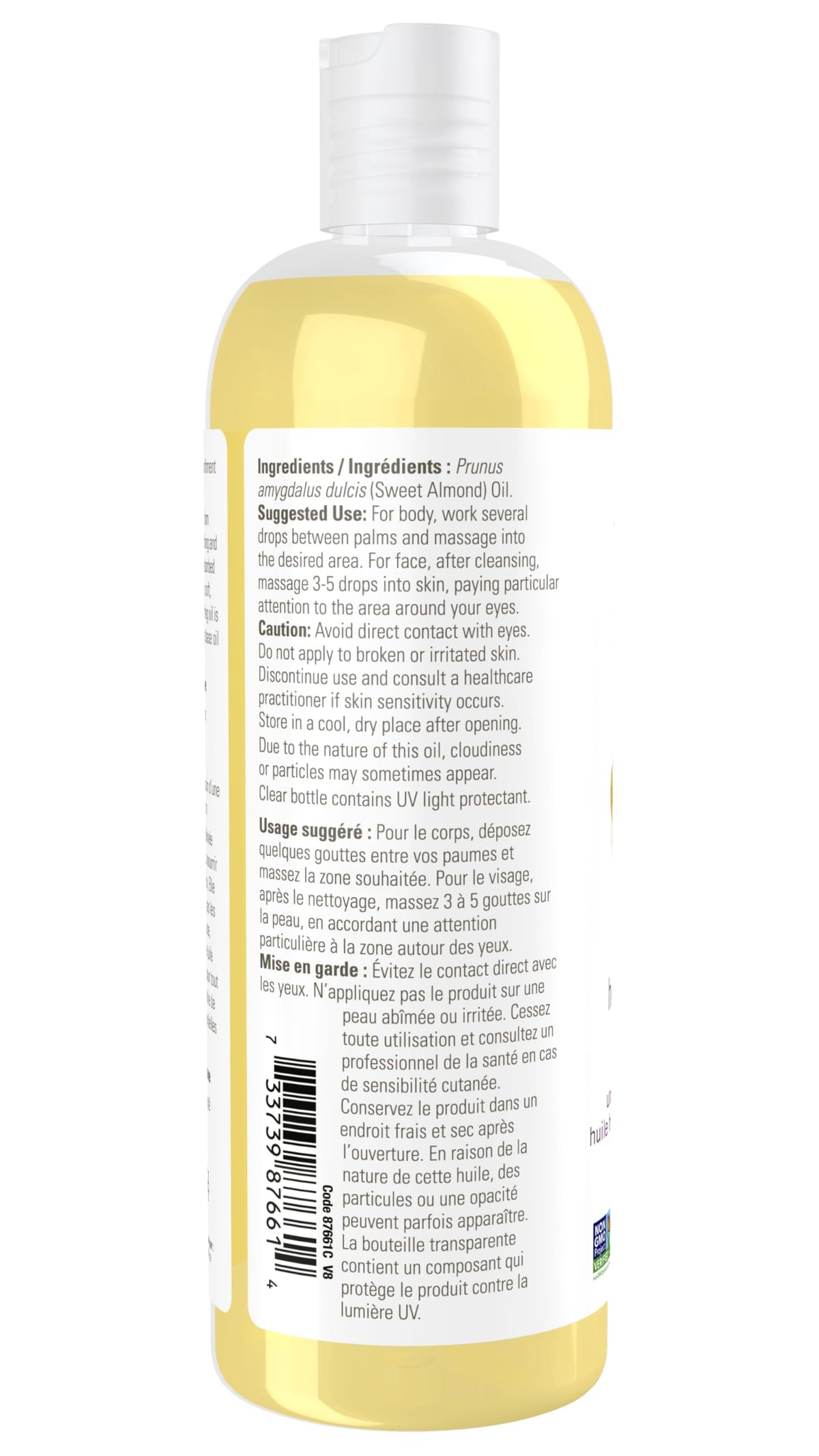 NOW Solutions Sweet Almond Oil, 473mL