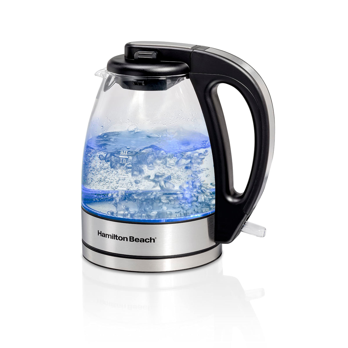 Hamilton Beach Glass Electric Kettle, 1 L (40930JC)