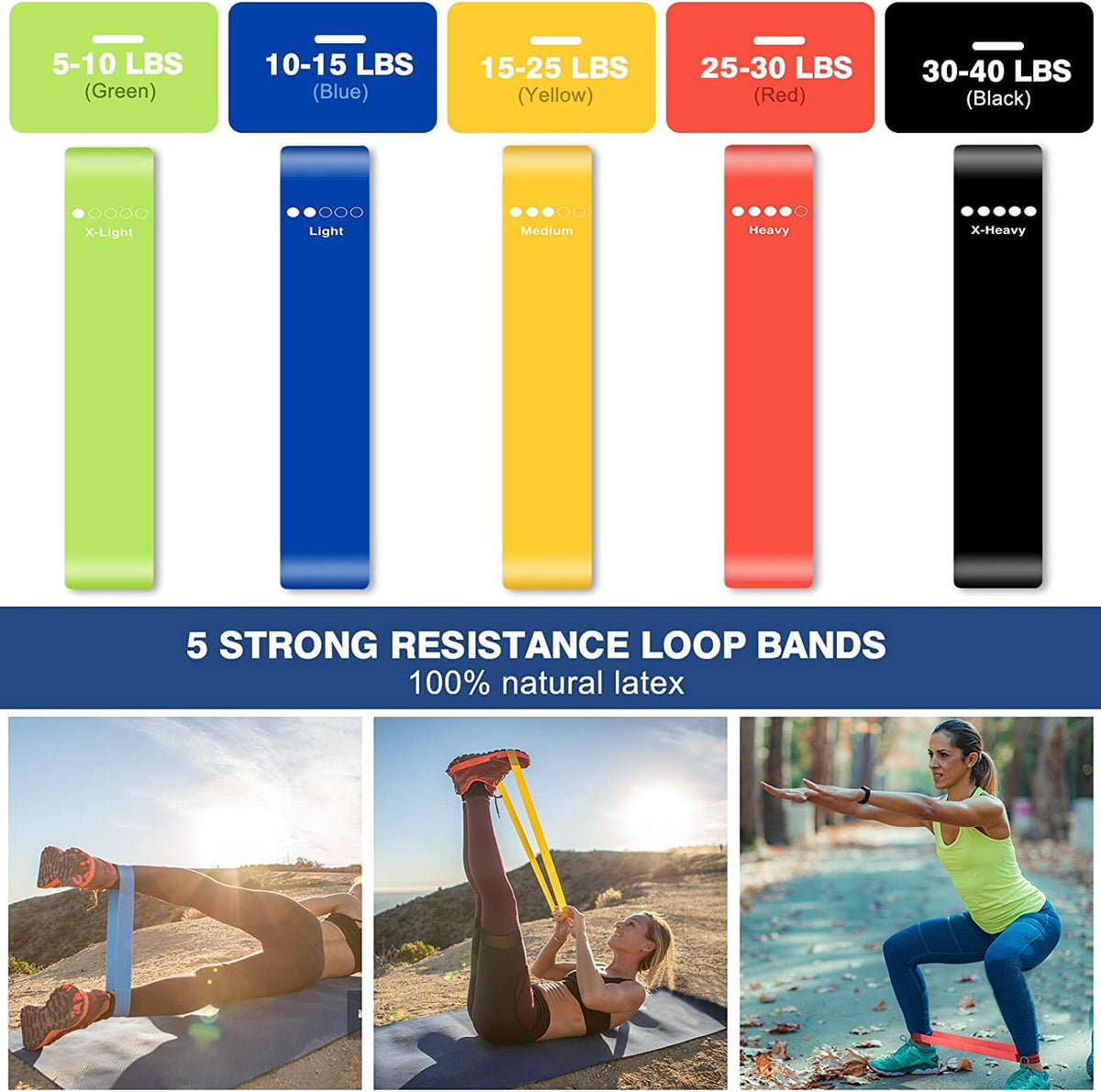 Sensyne Resistance Bands Set (16 Pieces)