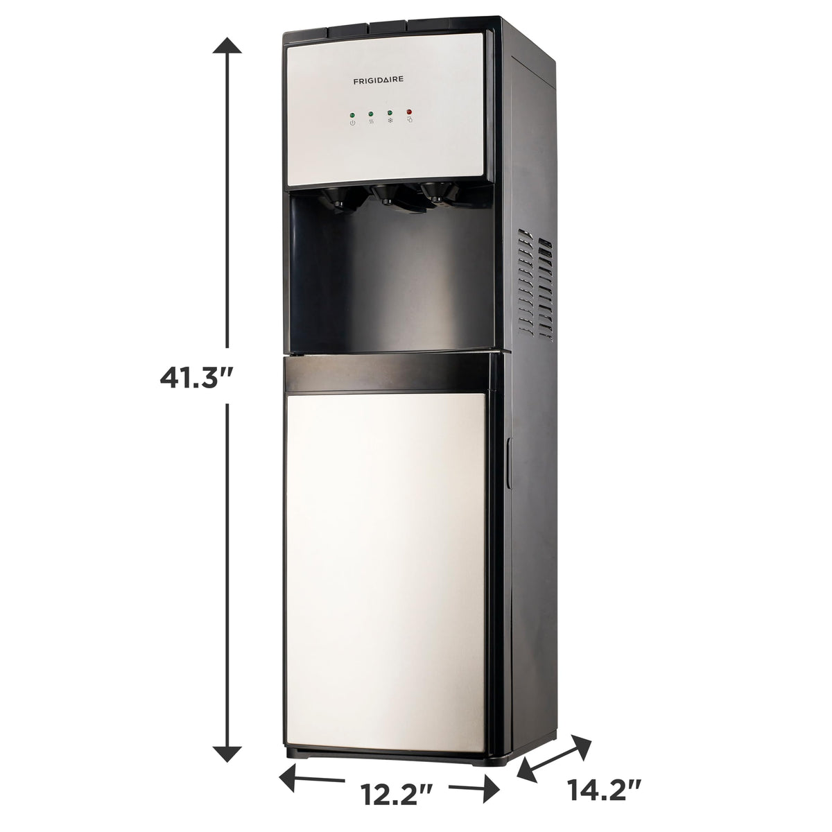 Frigidaire Bottom Loading Hot & Cold Water Dispenser, Stainless Steel