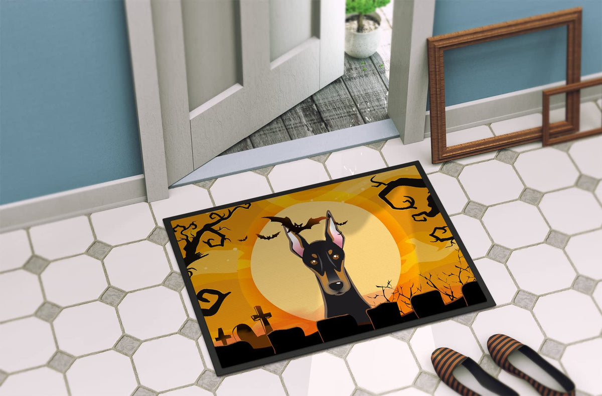 Caroline's Treasures BB1803MAT Doberman Doormat, 18x27, Non Slip