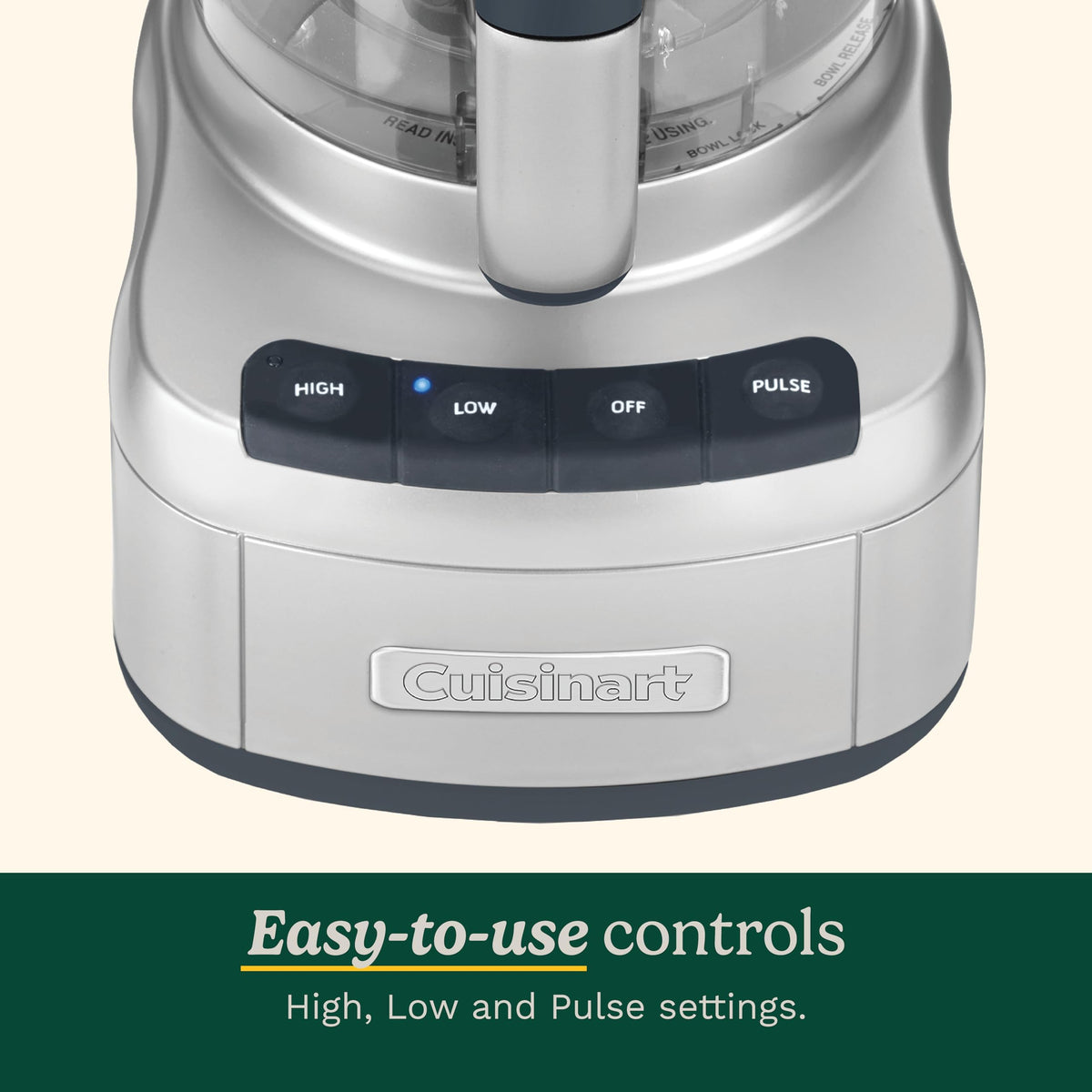 Cuisinart Elemental 8-Cup (2L) Food Processor, 350W, Silver, FP-8SVEC