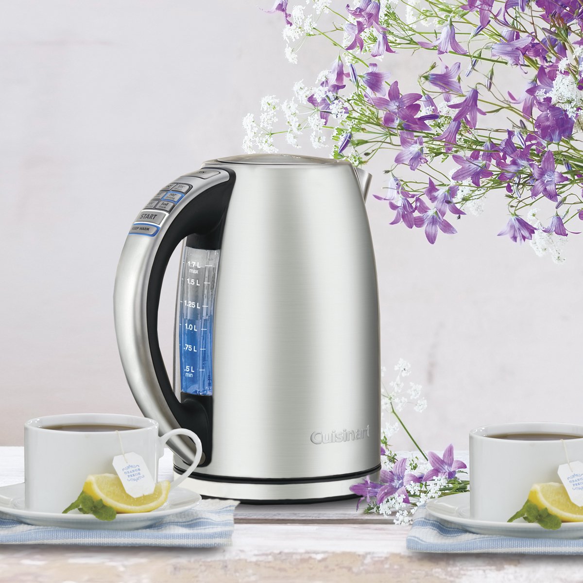 Cuisinart PerfecTemp 1.7L Cordless Electric Tea Kettle, CPK-17C