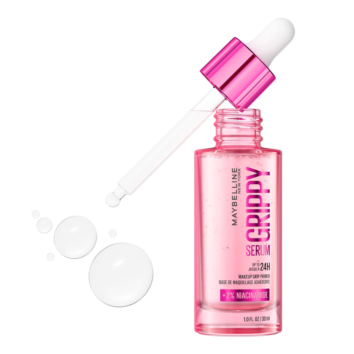 Maybelline Grippy Serum Primer with 2% Niacinamide, Clear, 30 ml