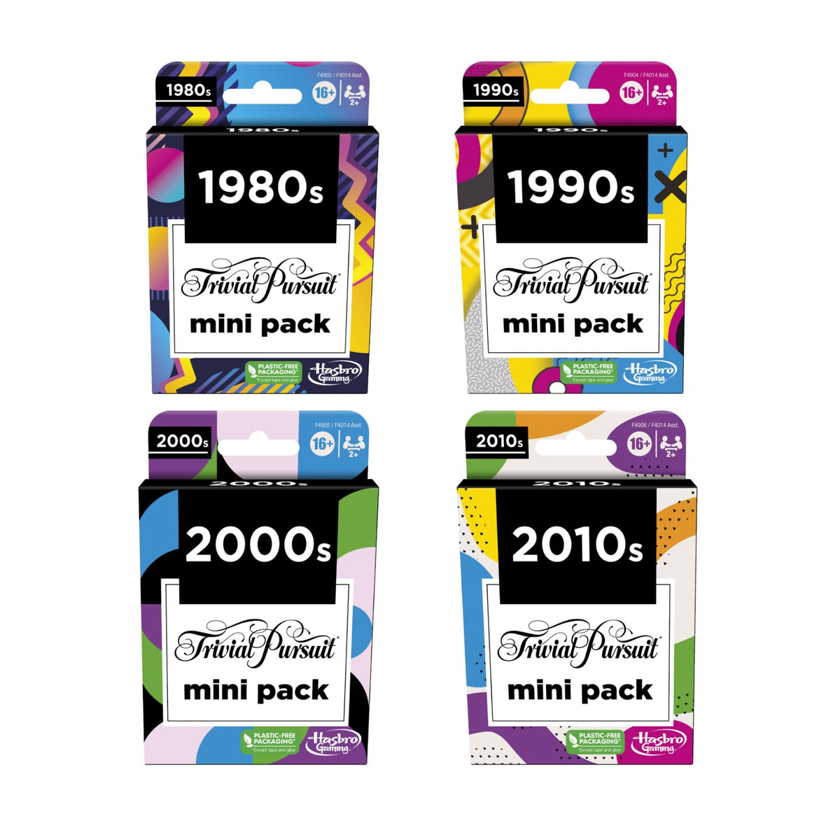 Hasbro Gaming Trivial Pursuit Mini Pack Multipack, 4 Games