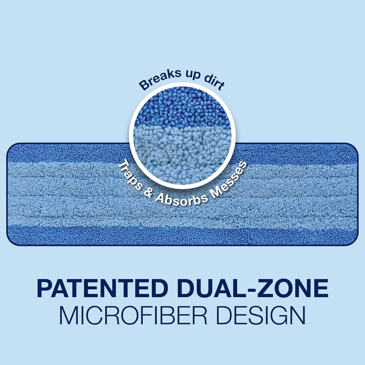 Bona Microfiber Cleaning Pad for Hard Surface Floors, Value 3-Pack