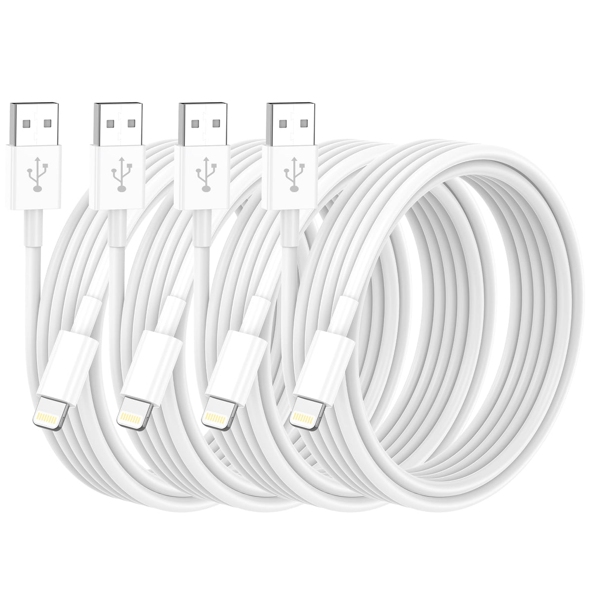 iPhone Lightning Cable, 6FT, 4 Pack