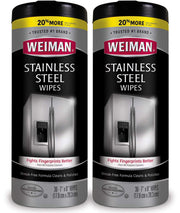 Weiman Stainless Steel Wipes, 30 ct, 2 Pack
