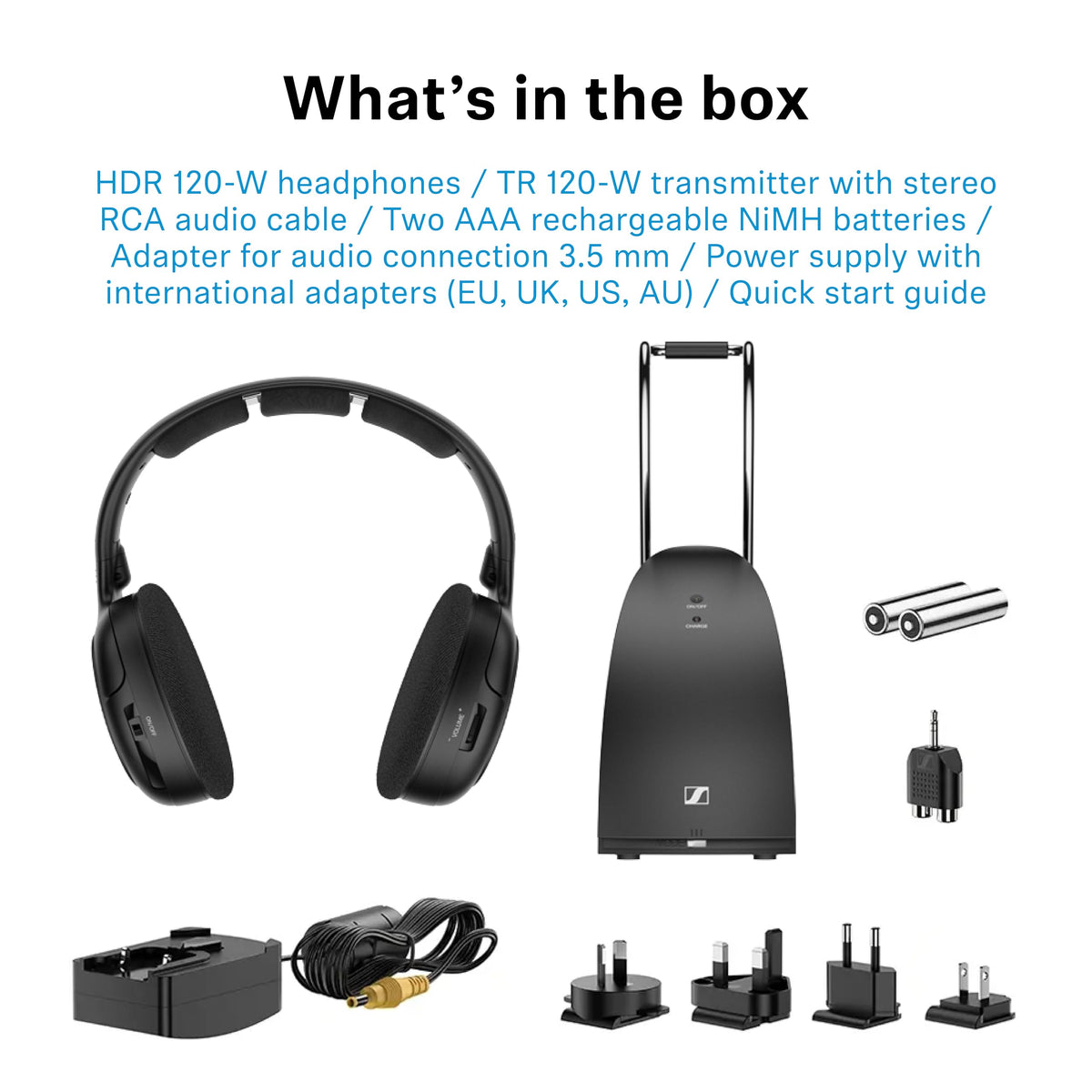 Sennheiser RS 120-W On-Ear Wireless Headphones with Transmitter