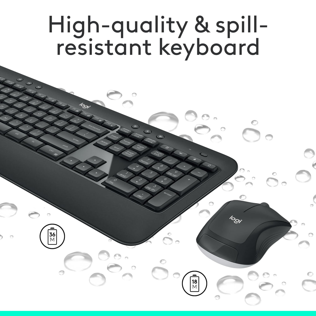 Logitech MK540 Advanced Wireless Keyboard and Mouse Combo