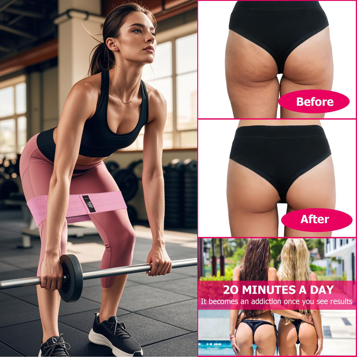 CFX Non-Slip Fabric Resistance Bands (3 Pack)