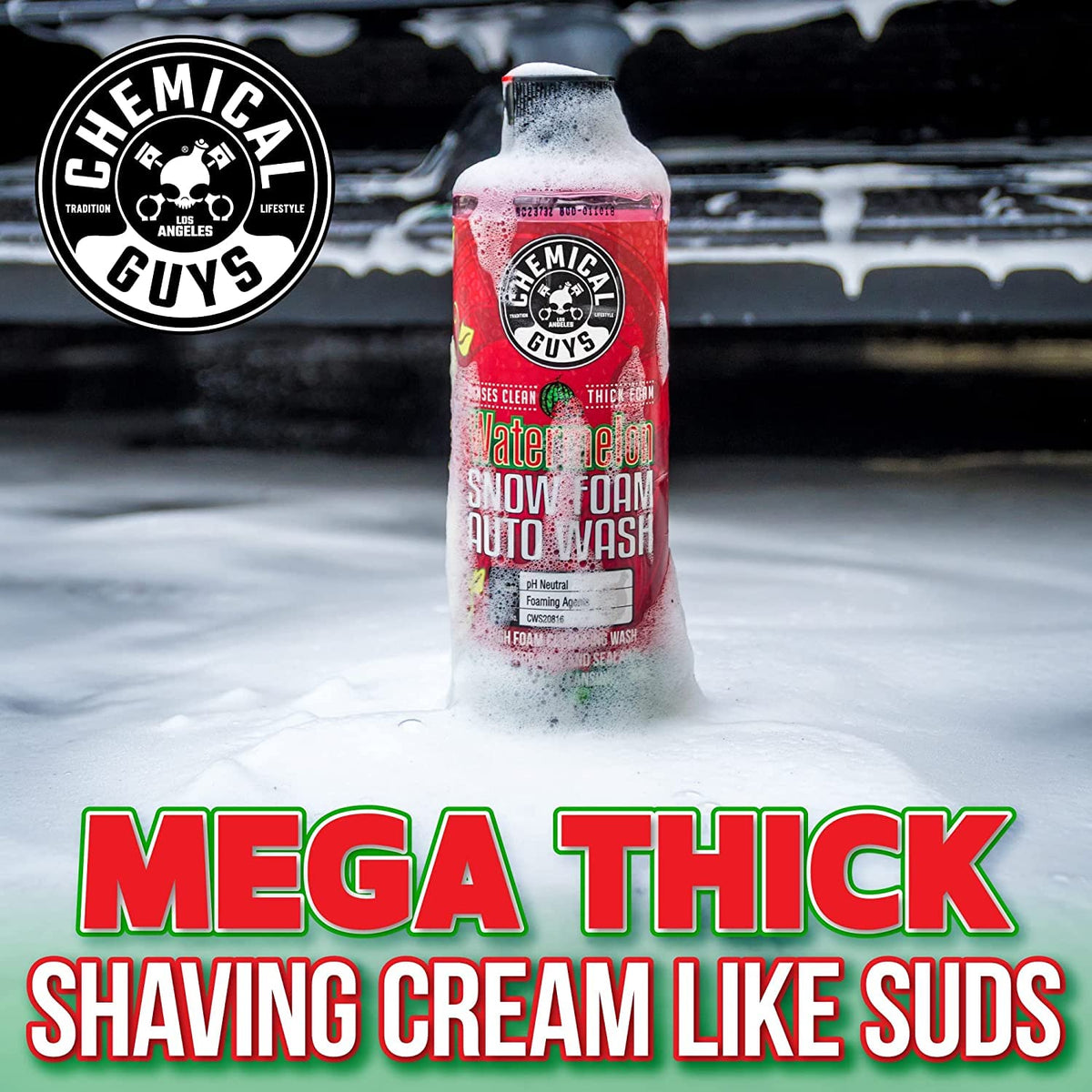 Chemical Guys Watermelon Snow Foam Car Wash Soap, 3.79 L