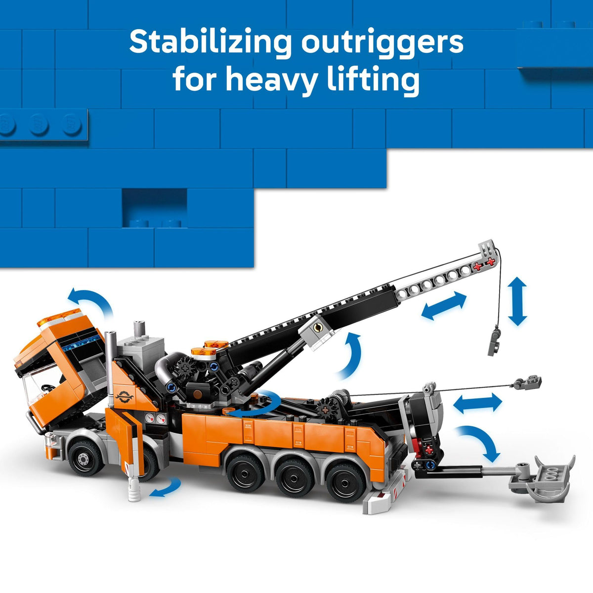 LEGO City Heavy-Duty Recovery Tow Truck with Crane Building Set, 60467