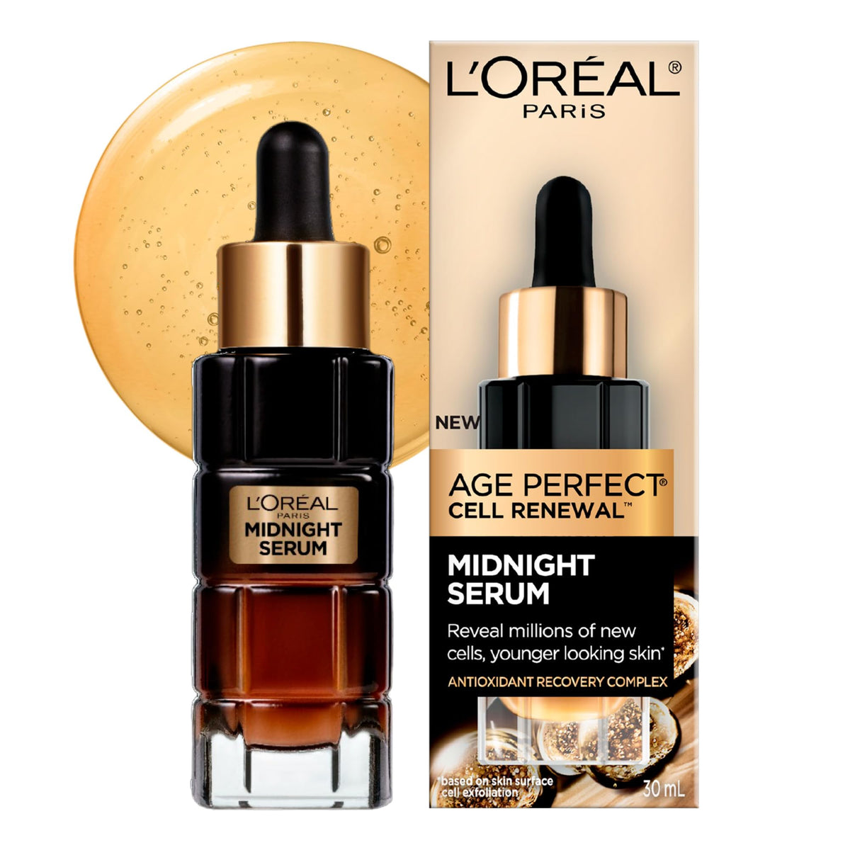 L'Oréal Paris Age Perfect Cell Renewal Midnight Serum, 30mL
