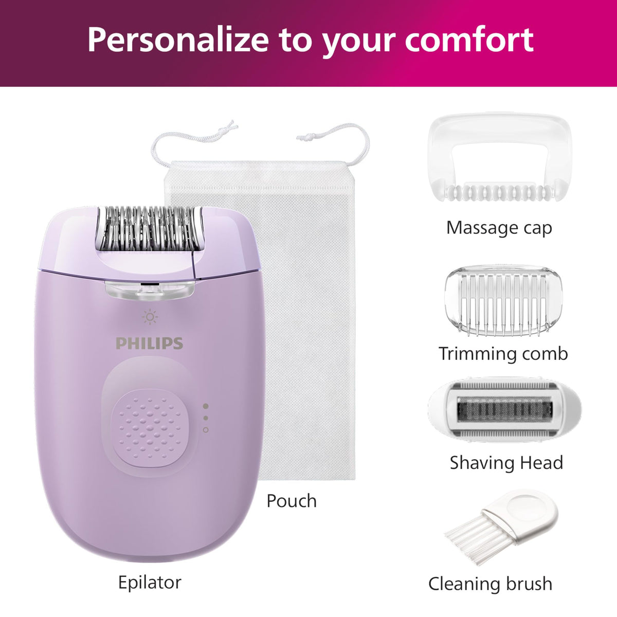 Philips Epilator Series 4000 for Women, BRE257/04