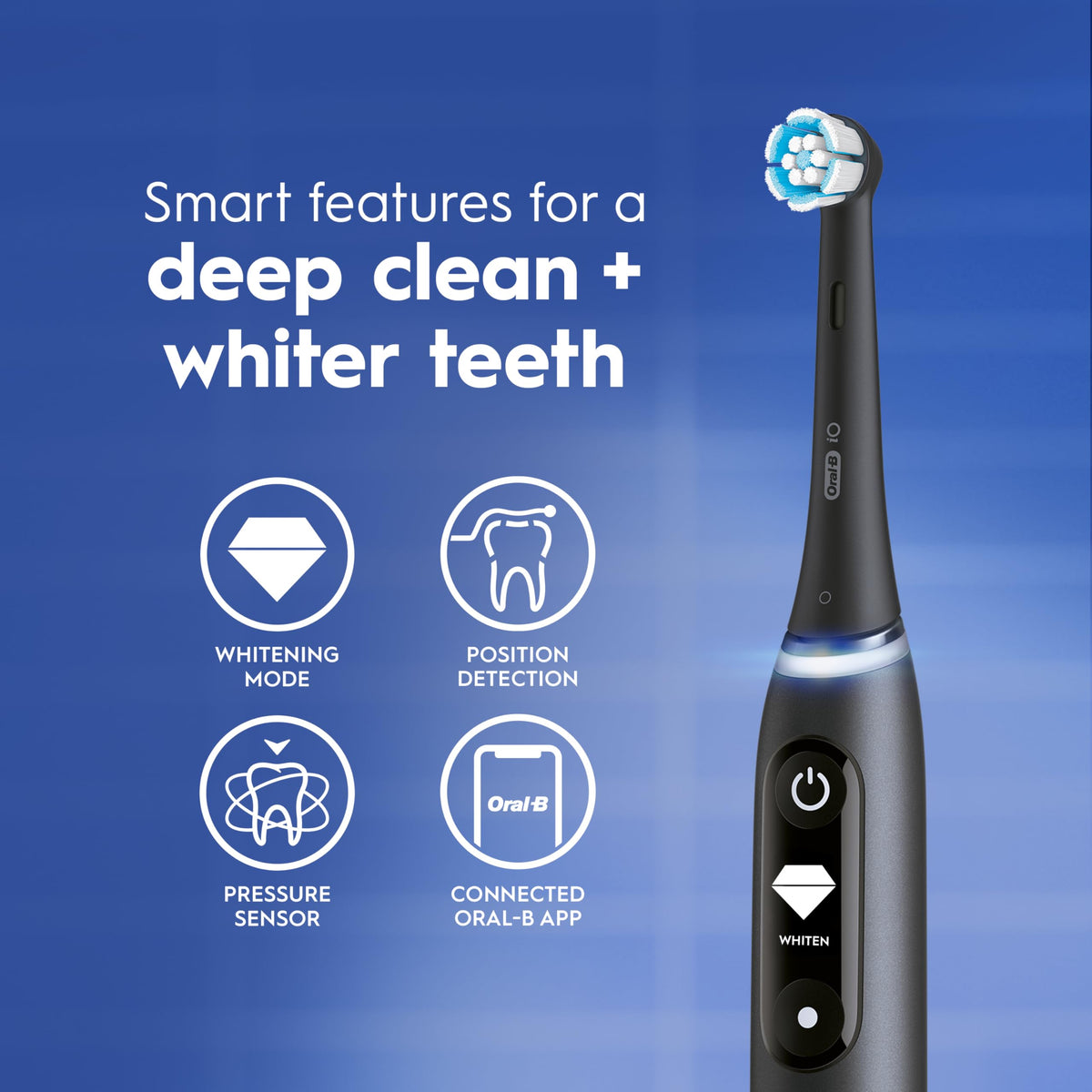 Oral-B iO6 Electric Toothbrush, Black Lava, with Travel Case
