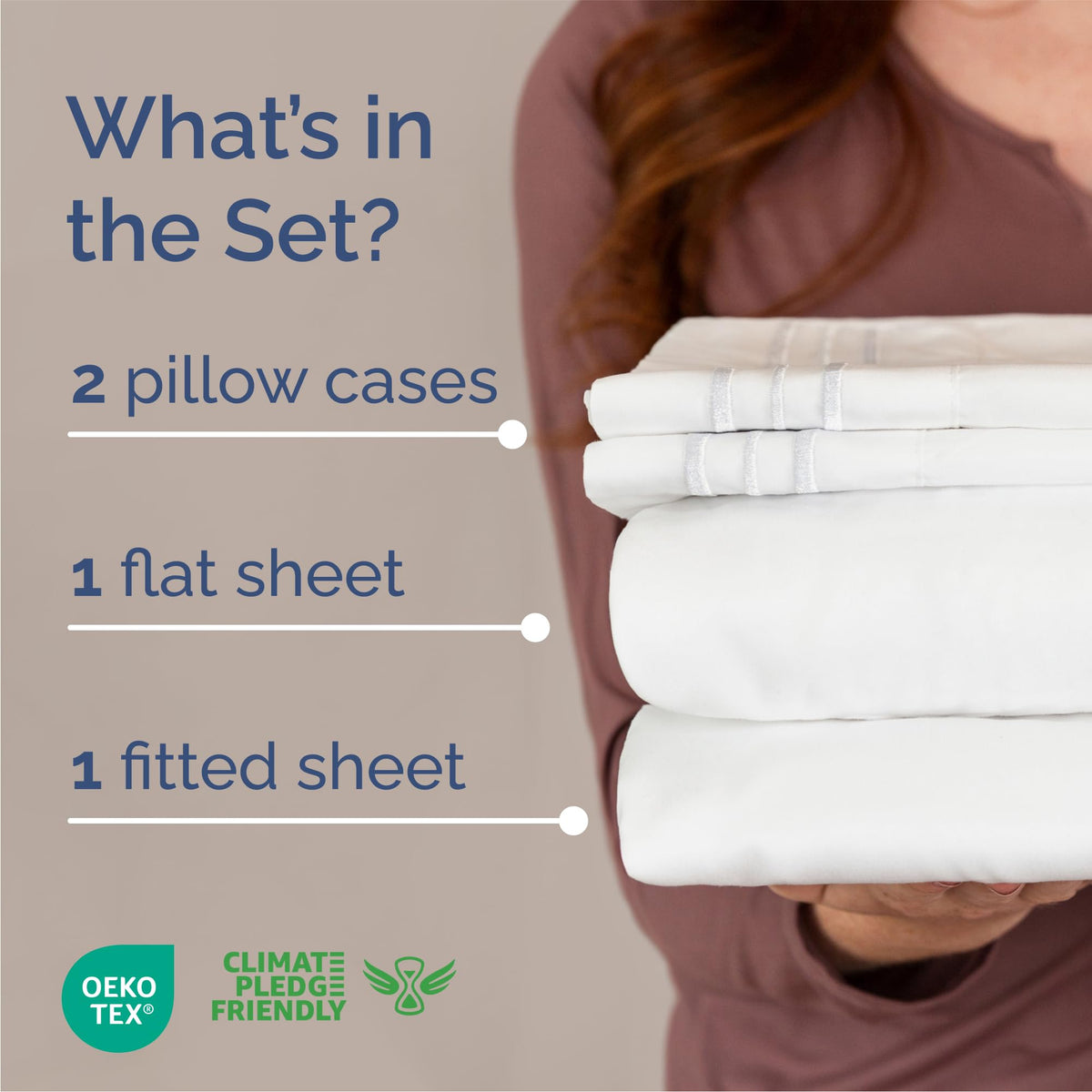 CGK Unlimited Brushed Microfibre Sheet Set, Queen, White