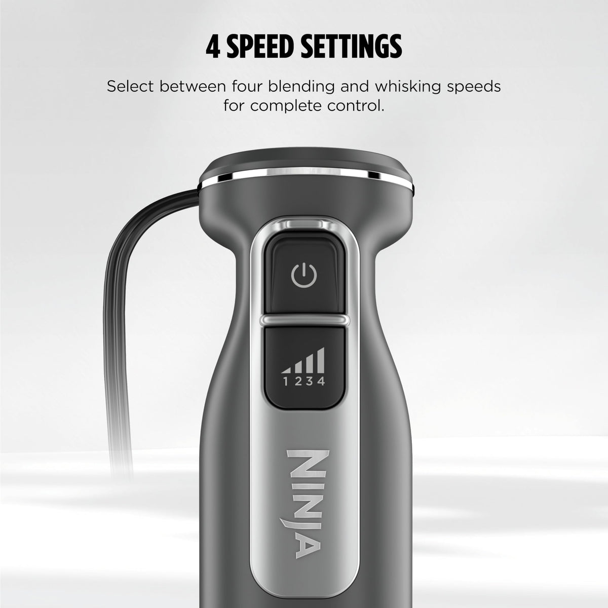 Ninja Immersion Blender & Whisk, 4oz/120mL, Dark Grey, CI201CGY