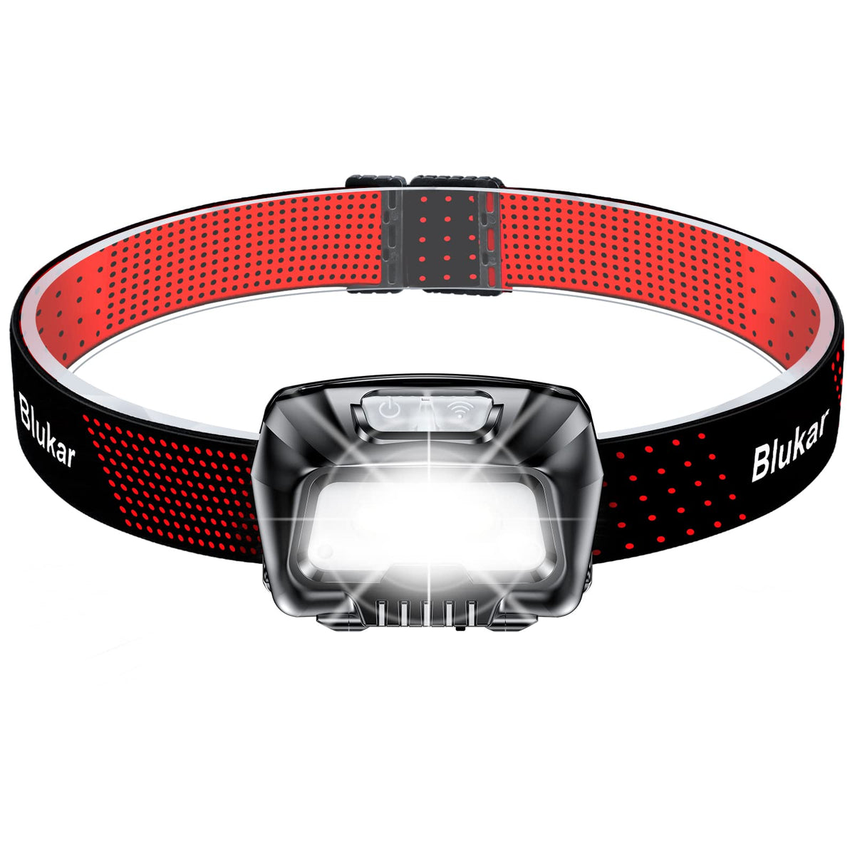 Blukar Rechargeable Headlamp, 2000L, 6 Modes