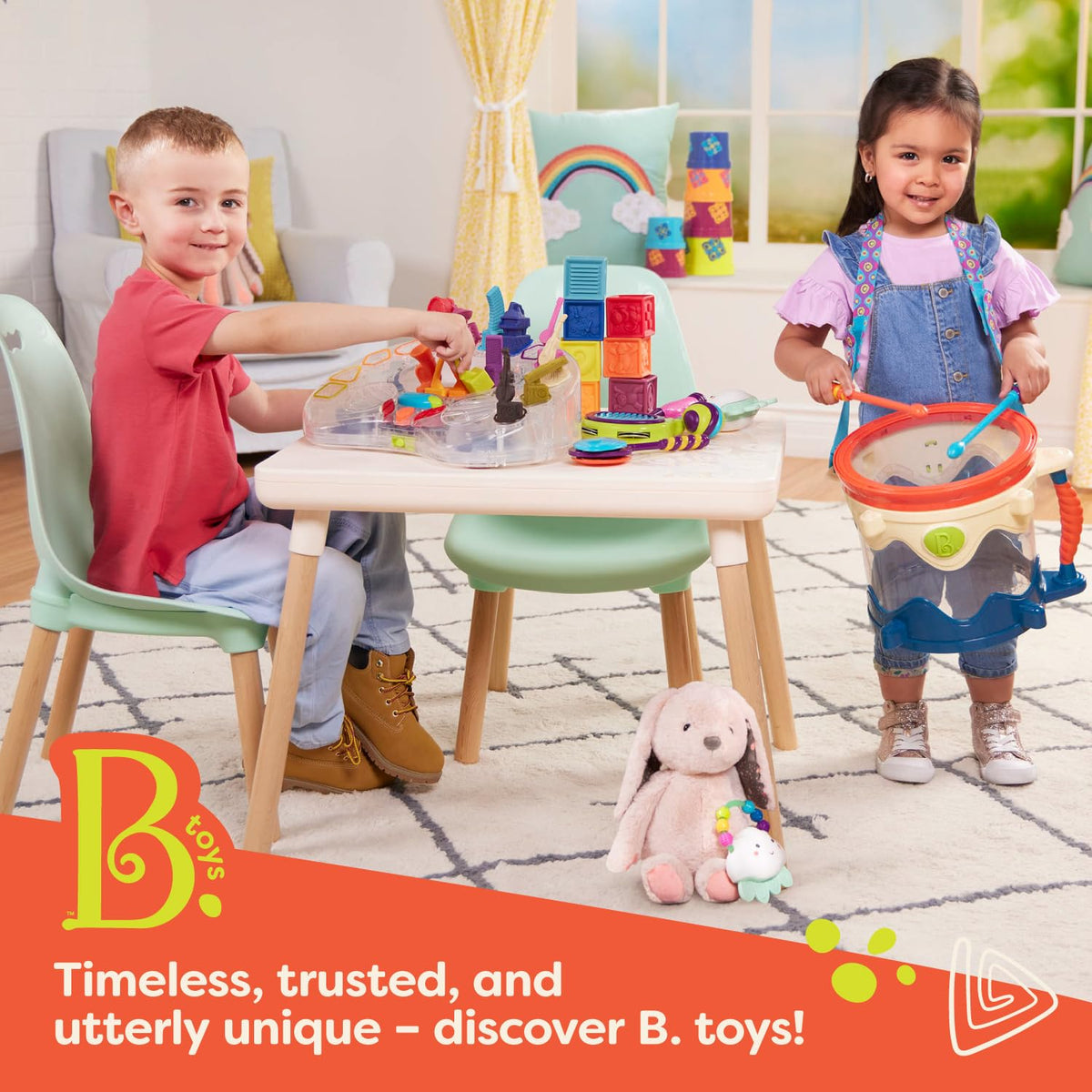 B. toys Balance Beam Set, Musical Wavy Beams, Summer