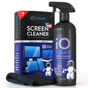 iO CLEAN Screen Cleaner Spray Kit with Microfibre Cloth, 16 oz