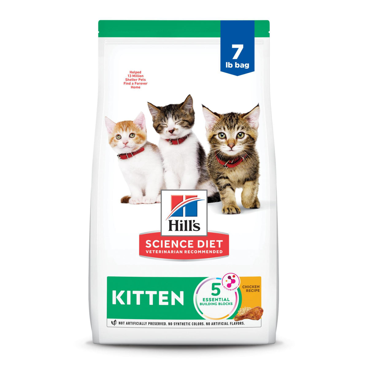 Hill's Science Diet Kitten Dry Cat Food, Chicken, 7 lb